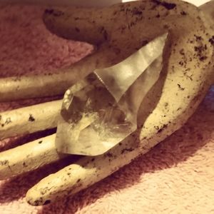 Large crystal for wand or necklace to clear energy